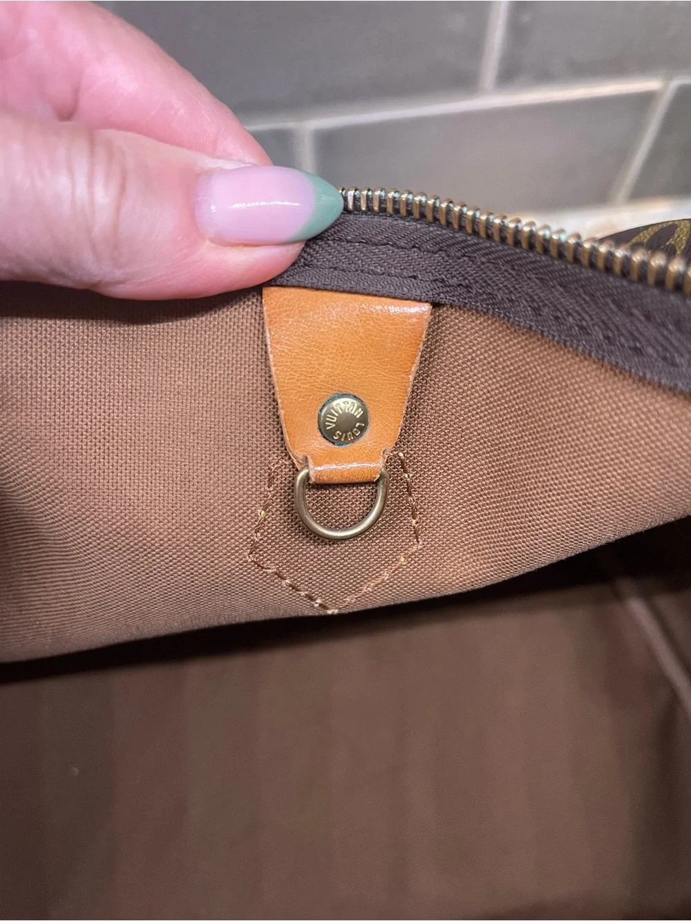 Louis Vuitton Speedy 35 Monogram Canvas Duffel with Vachetta Leather Handles